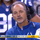 Indianapolis Colts head coach Chuck Pagano reacts to his surrealist masterpiece.